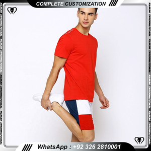 กางเกงขาสั้นผ้าคอตตอนสำหรับผู้ชายกางเกงขาสั้นสำหรับวิ่งลำลองมีเชือกผูกเอวยางยืดมีลายชายหาดหรือฟิตเนสโลโก้ตามสั่ง - Product Image 2