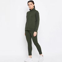 Conjunto Deportivo Ecológico para Mujer, Talla Grande, Otoño-Invierno, con Cierre Personalizado, Transpirable y Resistente al Viento