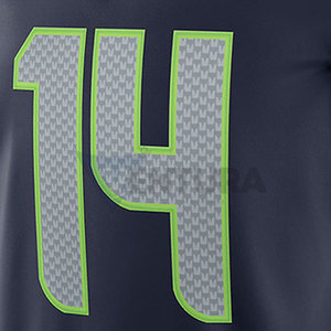 Maillot de football américain personnalisé pour homme, 100% polyester respirant, manches courtes, conçu pour les fans d'équipe - Product Image 3