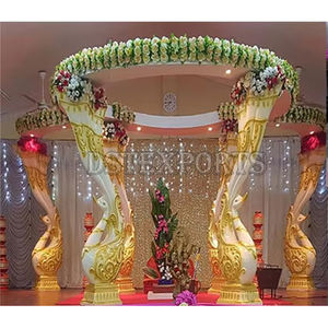 Mandap de Boda con Diseño de Pavo Real, Nuevo, Tallado en Fibra, para Ceremonias de Boda en Estados Unidos, Mandap Clásico del Sur de la India, Australia - Product Image 1