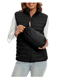 Gilet rembourré léger et résistant à l'eau pour femmes sans manches - Product Image 1