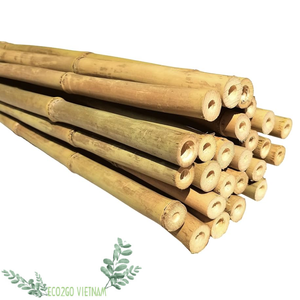 Postes de bambú natural al por mayor precio barato FÁBRICA DE Vietnam para decoración de interior y exterior materia prima poste redondo de Bambú - Product Image 5