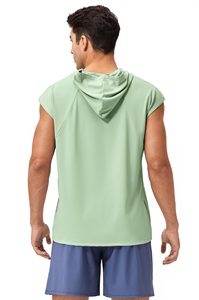Customized New Design <b>Men's</b> <b>Sleeveless</b> Hoodies OEM Logo Print Sweatshirts Hooded Vest Sports Casual <b>Hoodie</b> - Product Image 6