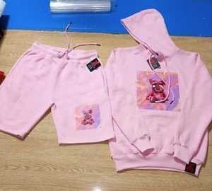 Camiseta blanca de ocio de algodón 100% de alta calidad al por mayor de fábrica, diseño de serigrafía personalizado, conjunto de ocio transpirable a granel - Product Image 3