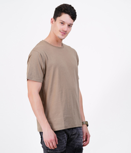 เสื้อยืดคอกลมแขนสั้นสำหรับผู้ชายแบบปรับแต่งได้เสื้อยืด100% ผ้าฝ้ายออร์แกนิกพิมพ์ลายไวนิลแบบถ่ายเทความร้อนฉลากคอแบบกำหนดเองได้ - Product Image 4