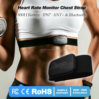 Moniteur de fréquence cardiaque sans fil ANT+ à sangle pectorale, capteur ECG étanche IP67, indicateur LED pour le cyclisme, la course et l'entraînement – Vente Flash