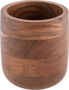 Pot en bois, porte-ustensiles, grand, brun, grand porte-ustensiles de cuisine, rangement pour ustensiles de cuisine - Product Image 6