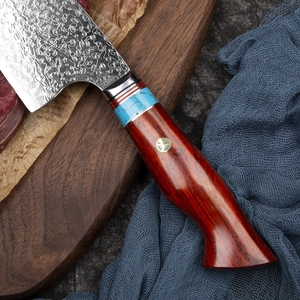 Cuchillo de Chef de cocina de acero Damasco patrón profesional japonés recién llegado servicio OEM ODM de alta calidad personalizado al por mayor - Product Image 4