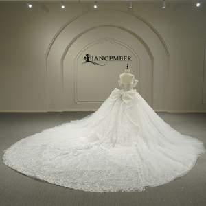 Robe de mariée longue en dentelle et sequins avec appliques en cristal, modèle GT26062, pour femme - Product Image 3