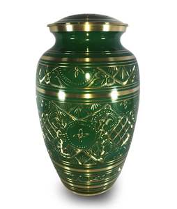 Urne funéraire artisanale bleue pour cendres d'adultes, prix bas, urnes personnalisées faites à la main, articles funéraires - Product Image 6