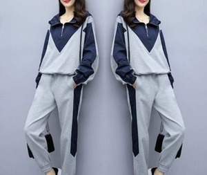 High Quality Stylish Design Woman Tracksuits New Casual Breathable Stylish 2 Piece Set Top Trending <b>Hooded</b> Sweat Suits - Product Image 6