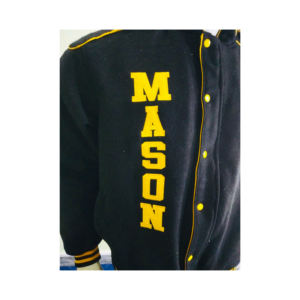 Varsity Jackets Oes Jackets Masonic Latter <b>Women</b> Jacket Oes <b>Black</b> Hse - Product Image 5