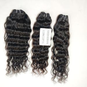 Extensiones de Cabello Humano Virgen Indio Natural Negro, Ondulado Profundo, Sin Procesamiento Químico, Paquetes Ondulados, Cabello Elegante - Product Image 4