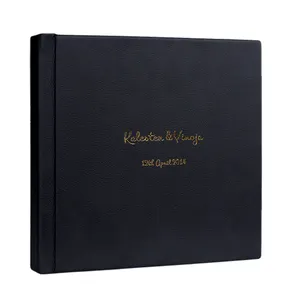 Leather cover photo album Handmade wedding photo albums