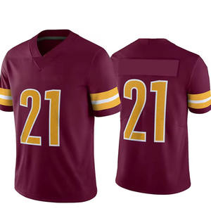 Conjunto de Camisetas de Fútbol Americano Personalizadas Sublimadas, 100% Poliéster, Ropa Deportiva de Moda para Adultos, Transpirable y de Secado Rápido - Product Image 1