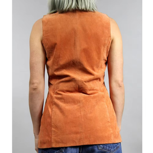 Nuevo Chaleco de Cuero para Mujer, de Alta Calidad, Estilo Motero, de Cuero Genuino, Cortavientos, Moderno, en Diferentes Colores Lisos - Product Image 3