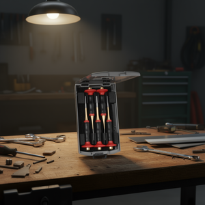 ชุดเครื่องมือเจาะรูแบบขนาน 5 ชิ้น ยี่ห้อ Knipex พร้อมกล่องพลาสติกป้องกันมือ ชุดสิ่วและหัวเจาะ - Product Image 3