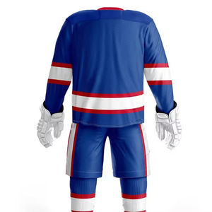 Promoción diseño personalizado venta al por mayor uniforme de hockey sobre hielo conjunto hombres entrenamiento ropa deportiva secado rápido transpirable OEM - Product Image 4