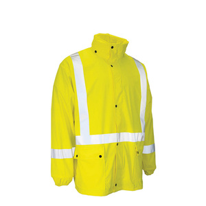 100%Cotton Hi Vis Rain Wear Waterproof High Visibility <b>Jackets</b> <b>Reflective</b> Work Clothing Safety <b>Jacket</b> for <b>Men</b> - Product Image 6