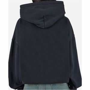 Sweats à capuche pour femmes à épaules tombantes - Logo sur le devant, polaire 100% coton, écologique et à séchage rapide, vêtements décontractés en vente à bas prix - Product Image 6