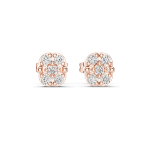 Pendientes de Diamantes de Laboratorio de 0.28 CT para Mujer, Claridad VVS-VS EF, Oro de 18KT, 14KT, 10KT y Plata 925, Oro Rosa, Amarillo y Blanco - Product Image 1