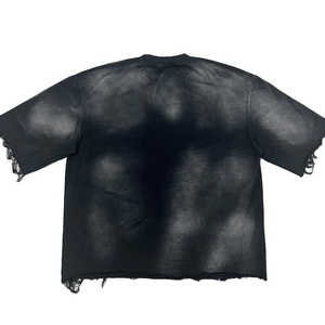 Camiseta de cuello redondo Up Felt Custom Heavyweight, 100% algodón, corte holgado, estampado serigrafiado, estilo streetwear, unisex. - Product Image 2