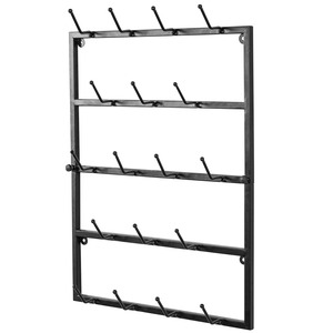 Estante de pared multigancho de alta resistencia para tazas, ollas y utensilios de cocina, organizador de pared vertical grande - Product Image 5