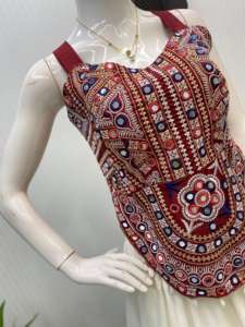 Heavy Designer Navratri Lehanga Choli Mujer Chica Colección De Indian Boutique Festival Exclusivo banquete de boda Ropa étnica - Product Image 3