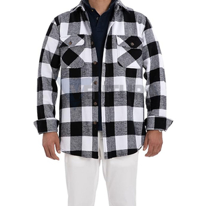 Camisas de Franela Personalizadas para Hombre, Manga Larga, a Rayas, Ecológicas, 100% Algodón, Color Personalizado, para Otoño e Invierno - Product Image 3