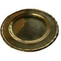 Assiette de service moderne en acier inoxydable argenté, sous-assiette réutilisable en métal, pour mariage, service de table, plat, maison, Noël, hôtels