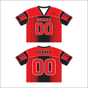 Gran oferta, venta al por mayor, camiseta transpirable de fútbol personalizada, Camiseta deportiva de malla de cuello redondo Normal con patrón de impresión - Product Image 4