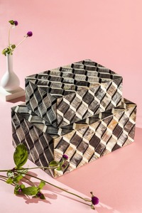 Boîte de rangement en corne naturelle mélangée faite à la main, organisateur de bibelots vintage, boîte à bijoux souvenir de luxe, échantillon gratuit en plastique - Product Image 5