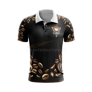 Polo de golf de sublimación personalizado de fábrica OEM, Polo de manga corta de poliéster de secado rápido con logotipo personalizado, Polo de equipo para hombre - Product Image 1