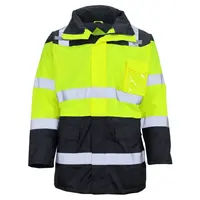 Giacca fluorescente per abbigliamento da lavoro riflettente per indumenti da lavoro di sicurezza invernale