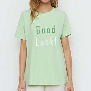 Camiseta de algodón de manga corta de punto para mujer informal de alta calidad Diseño de impresión ecológico fabricado en Bangladesh - Product Image 4