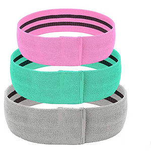 Conjunto de bandas de resistencia a la cadera de tela de poliéster de alta calidad, bandas de bucle con logotipo personalizado para uso en Pakistán - Product Image 2