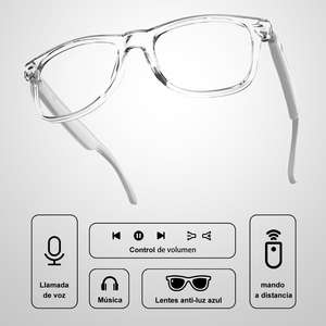 UF21 <b>Bluetooth</b> Smart Sunglasses with Touch Control & Built-In <b>Microphone</b> UV400 Protection Unisex Sports Style Tech 2025 anti luz - Product Image 6