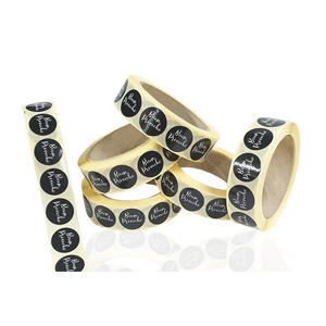 Etiquetas Buen Provecho de 25x25mm para Bolsas de Cubiertos, 1000 Unidades, B2B - Product Image 1