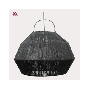 Natural Eco-Friendly Jute Lampshade Natural <b>Bamboo</b> Pendant <b>Light</b> for Home Kitchen Hotel Decoration - Product Image 1