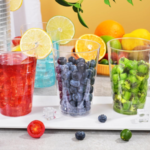 Gobelets en plastique transparent sans BPA, verres à vin, durables, jetables, écologiques, étanches, fêtes, mariages, biodégradables, recyclables - Product Image 1