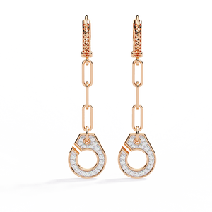 Pendientes de Oro de 18K con Diamante Cultivado en Laboratorio, Accesorio de Moda Único - Product Image 5