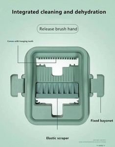 Kit de fregona plana y cubo ligero Casalina Diseño portátil para una limpieza eficiente - Product Image 3