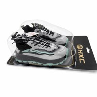 Boîte d'emballage en blister personnalisée pour chaussures, emballage en plastique transparent PET avec crochet européen, fabrication OEM ODM