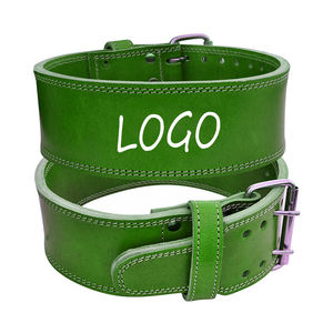 Cinturón de levantamiento de pesas de cuero de vaca informal Premium Logotipo personalizado y opción de color Cinturón de levantamiento de pesas de doble punta - Product Image 4