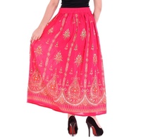 Jupe longue à paillettes pour femme, jupe Maxi Bollywood à paillettes, style Boho, danse du ventre, Hippie, gitane