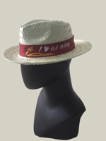Chapeau Fedora Fait Main de Haute Qualité en Feuilles de Pandanus Naturelles Écologique pour Usage Unisexe - Activités de Pêche en Plein Air - Caryln