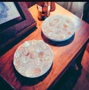 Ensemble de 4 dessous-de-verre en marbre naturel de qualité supérieure, vaisselle, tapis et coussinets, ensemble de dessous-de-verre en marbre au meilleur prix - Product Image 5