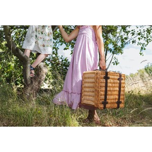 Convenient Rattan <b>picnic</b> basket Handmade Storage Basket Wholesale eco-friendly Made in Viet Nam - Product Image 4