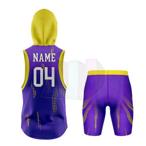 Ensemble de maillots de compression élégants 7v7, 100% polyester, tissu extensible doux, léger, excellent flux d'air, séchage rapide, durable, unisexe - Product Image 2