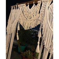 Rideau de fond de scène chic bohème pour mariage, décoration murale rustique pour mariages